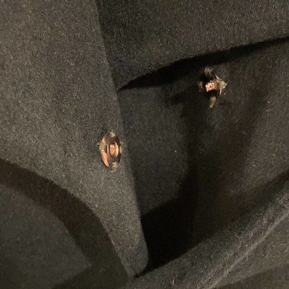 NWT Cole Haan Belted Wrap Coat Petroleum size 4 long - Picture 7 of 12